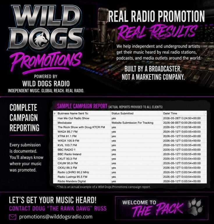 Wild Dogs Promotions Ad